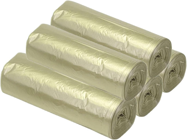 5 Rolls Small Trash Can Bags, 4 Gallon, Kitchen Trash Bags for Office Home Bedroom