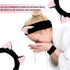 6 Pcs Spa Headband Face Wash and Wristband Set, Cute Cat Ears Plush Makeup Skincare Headbands