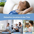 Microwavable Heating Pad with Washable Cover, 8 x 18 for Neck and Shoulders, Moist Heat Compress for Joints (Light Blue)