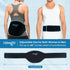 NEWGO Gel Ice Pack for Back Injuries, 2 Pack Lower Back Wrap for Hot Cold Therapy, Black for Sciatica and Pain Relief
