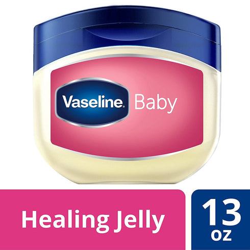 Vaseline Petroleum Jelly Baby Skincare, 4 Count, 13oz - Treats Dry Skin & Prevents Diaper Rash
