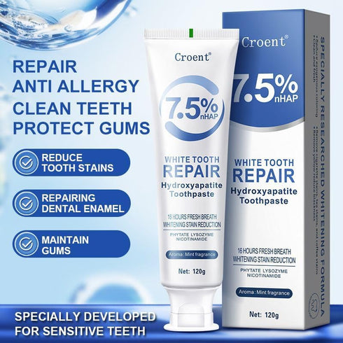 HuaQing 2 Pcs Hydroxyapatite Toothpastes, Effectively to Mineralizing Cleaning Remineralizing Gum Enamel Protection