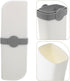 Yardwe Portable Toothbrush Toothpaste Travel Case Ivory White Toothbrush Travel Holder Mouthwash Cup and Daily Oral