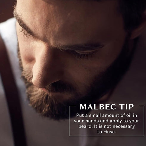 Malbec Club Pre Shave and After Shave Oil for Men, 25ml Hydrating Scented Grooming Oil & Softener No Rinse Conditioner