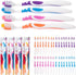 SmartSmile 72 Packaged 21-544 Pcs Bulk Adult Toothbrushes Individually - Assorted Colors - Soft Bristles - Popular