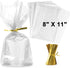 Zcintert Clear Cello ???????????????????? ?????????? ????????, 100 Pcs - 8" x 11" Plastic Gift Bags for Party Favors