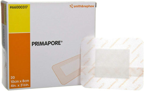 Primapore Dressing, Box of 20, 4 x 3.125 in.