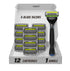 SWIPE Premium Men's 6-Blade Razor Kit (Flex Head Handle + 12 Refills) - No Trimmer