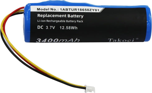 KOVHIHAV Replacement Battery for A'KA'I 5000 Solo, EWI 5000,fits Part No 1ABTUR18650ZY01, 3.7V