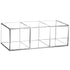 Makeup Brush Holder Organizer, Clear Cosmetic Brushes Container with 3 Slots for Vanity Storage