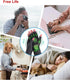 Donfri 2 Pairs Arthritis Compression Gloves for Women Men, Pain Relief, Fingerless for Typing and Work (Grey, S)