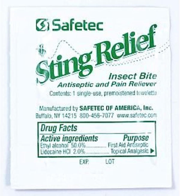 Sting Relief Wipes for Skin, 30 Count