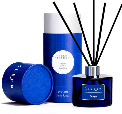 Escape Scented Reed Diffuser with Sticks, 6.7 Oz (200ml) Home Fragrance for Bathroom, Bedroom Decor