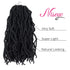 Niseyo Faux Locs Crochet Hair 14 Inch - 6 Packs Short Pre Looped Synthetic Hair Extensions (Jet Black)