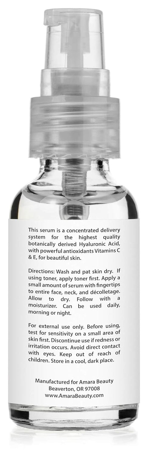 Hyaluronic Acid Serum for Skin with Vitamin C & E - 1 fl. oz.