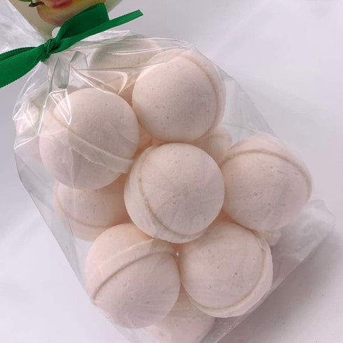 SpaPure GEORGIA PEACH Bath Bomb, 14 Bath Fizzies with Shea Butter, Ultra Moisturizing (12 Oz)