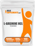 BulkSupplements.com L-Arginine HCl Powder - Unflavored Arginine Supplement, Nitric Oxide, 5000mg per Serving, 500g (1.1