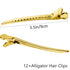 Stainless Steel Hair Prong and Duckbill Clips - Sectioning Clips for Hairstyling and Salon Use