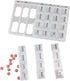 home style 7-Day 4 Pill Box Organizer Times A Day Morning Noon and Evening and Bed Medicine Planner