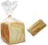 lasenersm 100 Pieces Empty Clear Bread Bags with Ties Disposable Toast Bags Plastic