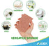 AIDEA Non-Scratch Scrub Sponge - 12 Count Natural Sponges for Kitchen, Bathroom, Household Cleaning