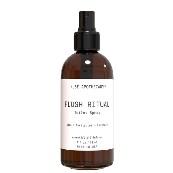 Muse Apothecary Flush Ritual, Aromatic Toilet Spray, 2 oz, Infused with Natural Essential Oils