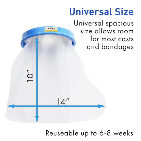 Waterproof Leg Cast Cover for Shower - Watertight Foot Protector for Foot & Ankle