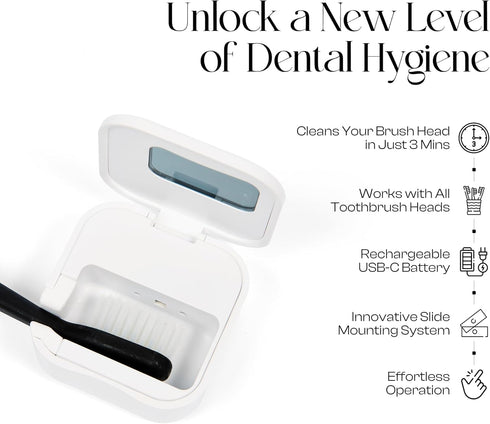 Mondano UV-C Toothbrush Sanitizer and Holder, Toothbrush Case - Manual/Electric Toothbrush Cover for Any Toothbrush