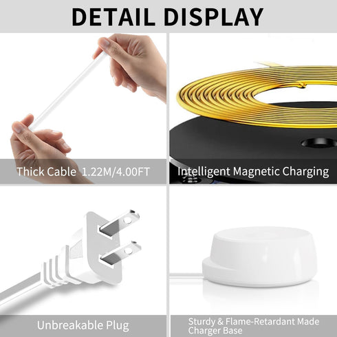 Electric Toothbrush Charger for Braun Oral B IO Series 7 8 9, Replacement Magnetic Charger 100V-240V for IO 3768, IP67