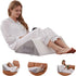 Knee Wedge Pillow, Memory Foam Leg Pillow for Sleeping, Triangle Pillow Wedge for Knee Support, Leg Elevation, Back