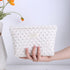 Juoxeepy Floral Quilted Makeup Bag, Aesthetic Cotton Cosmetic Pouch for Toiletries