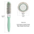 Professional Round Hair Brush for Blow Drying, Ceramic + Ionic Round Brush for Bangs, Blowout, Styling (0.98in)