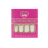 Medium Size Fake Nails - Square Squoval Shape, Predesigned Press on Nail (Matte White)
