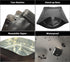 100 Pack Matte Black Mylar Stand Up Bags - 6.3x9.4 Inches Smell Proof Resealable Pouch for Food Storage