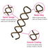 Spiral Bobby Pins Brown, 20 Pcs Premium Spin Pins for Hair with Storage Tin, Non Scratched Twist Screw