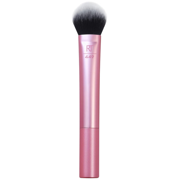 Real Techniques Tapered Cheek Makeup Brush - Soft Synthetic Bristles for Blush, Highlighter, 1 Count