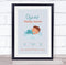 The Card Zoo New Baby Birth Details Christening Nursery Brunette Boy Keepsake Gift Print
