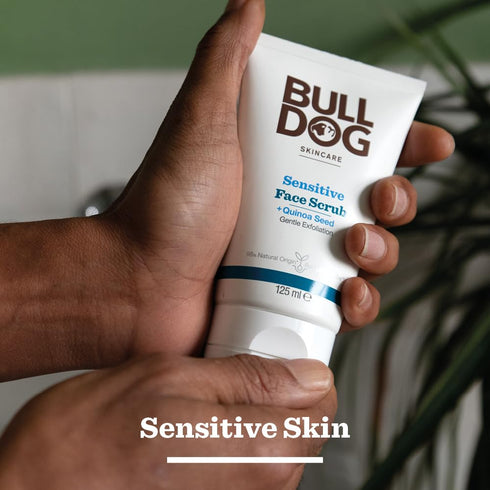 Bulldog Skincare Sensitive Face Scrub for Men, 125 ml