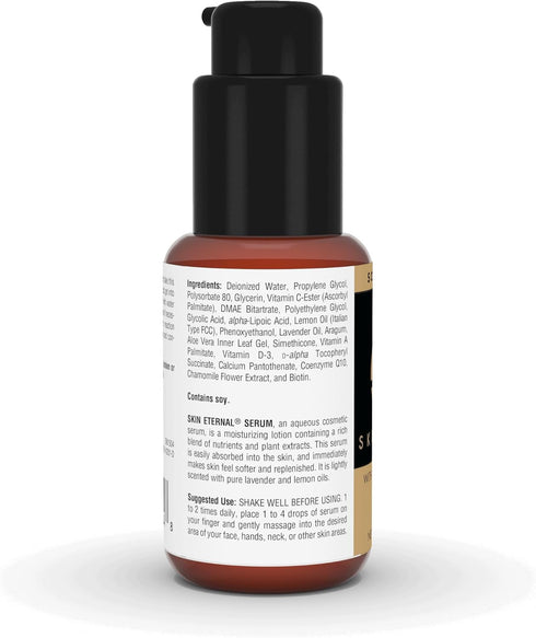Source Naturals Skin Eternal Serum, Moisturizing Lotion with C-Ester, DMAE, & Liopic Acid, 1.7 Fluid oz