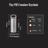 Small Keychain Pill Holder,304 Stainless Steel Portable Pill Case Organizer for Travel,Waterproof Pocket Pill Container Medicine Box for Purse Men (Mini Pill Case)
