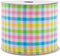 Easter Pastels Gingham Wired Ribbon - 2 1/2" x 10 Yards, for Christmas, Wedding Décor, Baby Shower, Spring