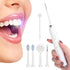 Multi?Functional Electric Toothbrush, Oral Irrigator with Face Brush Mouth Mirror White Teeth for Ultrasonic Ultrasonic-Toothbrushes Teeth Cleaning Device White