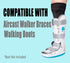 2 Pairs Walking Boot Socks, Air Cam Walker Brace Fracture Boot Orthopedics Socks Replacement Sock Liner