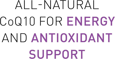 Natural Factors Coenzyme Q10 50mg - CoQ10 Supplement for Energy, Heart and Antioxidant Support, Gluten Free, 120