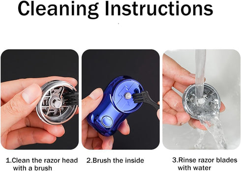 Mini Electric Shaver, Portable Powerful Razor for Men and Women, USB C Rechargeable, Lightweight for Travel