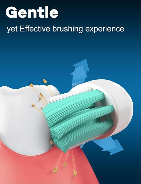 Toptheway 8 Pack Toothbrush Replacement Heads for Philips Sonicare, Compatible with ProtectiveClean C2 G2 C1 4100 5100