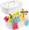 TOPZEA 2 Pack Cleaning Supplies Caddy - Large Plastic Organizer Bucket with Handle for Housekeeping, Bathroom, Kitchen