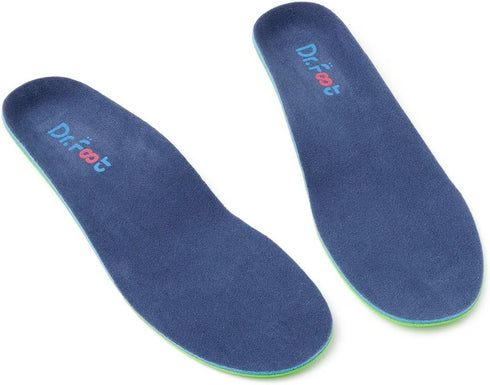 Dr. Foot's Plantar Fasciitis Insoles - Arch Support Shoe Inserts for Flat Feet, Size S