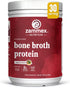 Zammex Beef Bone Broth Protein Powder - Grass-Fed Hydrolyzed Collagen, Supports Hair