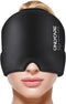 ONLYCARE Migraine Relief Cap - Soothing Headache Hat with Odorless Gel Ice Head Wrap, Hot and Cold Therapy